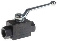 Parker 2-fach Kugelventil hydraulisch, Serie KH, Stahl phosphatiert G 3/8 Zoll, max. 500 bar